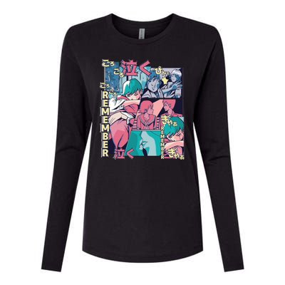 Remember Anime Womens Cotton Relaxed Long Sleeve T-Shirt