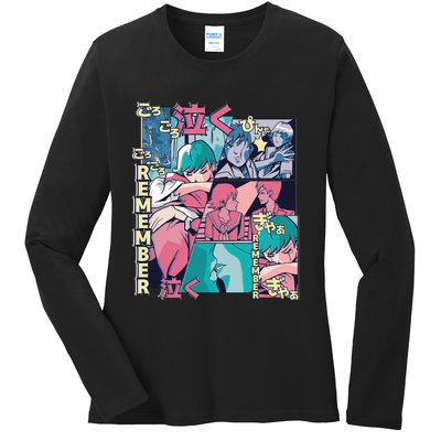 Remember Anime Ladies Long Sleeve Shirt