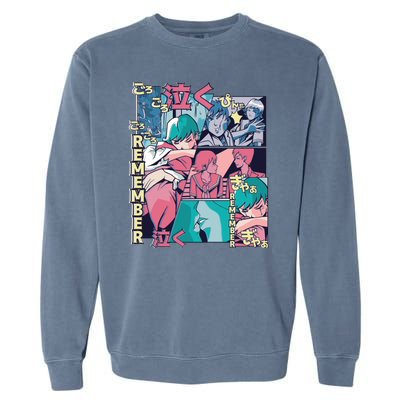 Remember Anime Garment-Dyed Sweatshirt