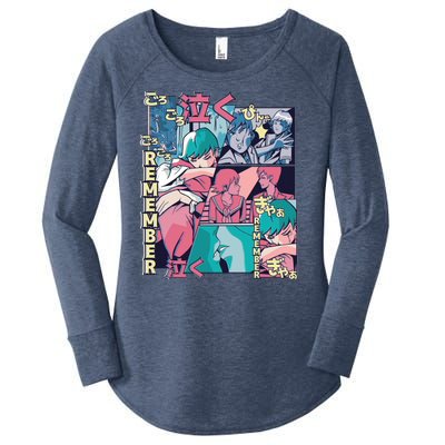 Remember Anime Women's Perfect Tri Tunic Long Sleeve Shirt