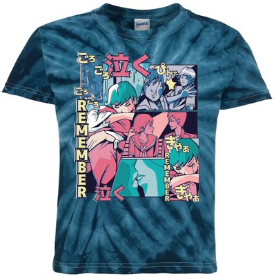 Remember Anime Kids Tie-Dye T-Shirt