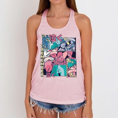 Remember Anime Women's Knotted Racerback Tank