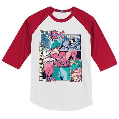 Remember Anime Kids Colorblock Raglan Jersey