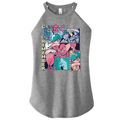 Remember Anime Women's Perfect Tri Rocker Tank