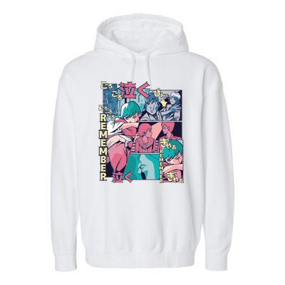 Remember Anime Garment-Dyed Fleece Hoodie