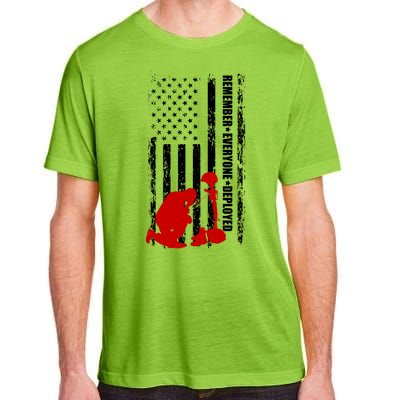 Remember Everyone Deployed Support Our Troops Adult ChromaSoft Performance T-Shirt