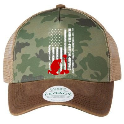 Remember Everyone Deployed Support Our Troops Legacy Tie Dye Trucker Hat