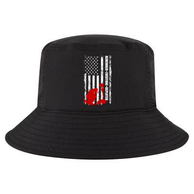 Remember Everyone Deployed Support Our Troops Cool Comfort Performance Bucket Hat