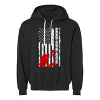 Remember Everyone Deployed Support Our Troops Garment-Dyed Fleece Hoodie