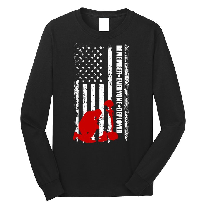 Remember Everyone Deployed Support Our Troops Long Sleeve Shirt