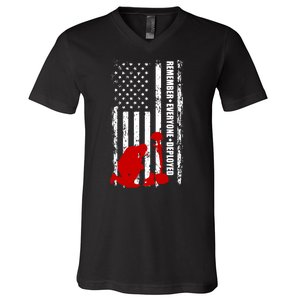 Remember Everyone Deployed Support Our Troops V-Neck T-Shirt