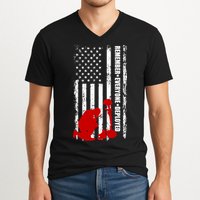 Remember Everyone Deployed Support Our Troops V-Neck T-Shirt