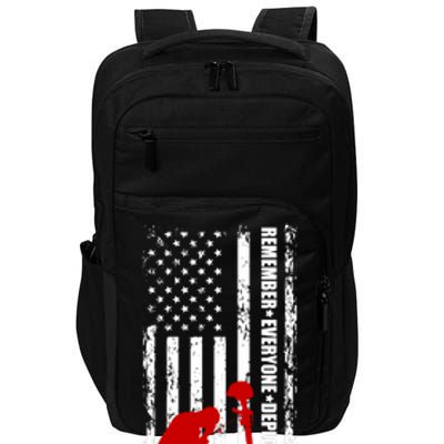 Remember Everyone Deployed Support Our Troops Impact Tech Backpack