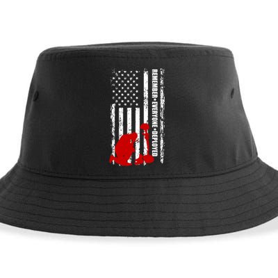 Remember Everyone Deployed Support Our Troops Sustainable Bucket Hat