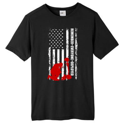 Remember Everyone Deployed Support Our Troops Tall Fusion ChromaSoft Performance T-Shirt