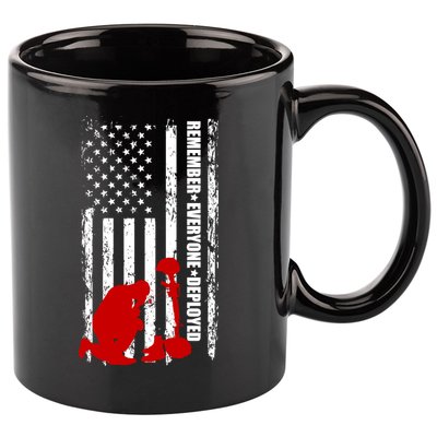 Remember Everyone Deployed Support Our Troops 11oz C Handle Ceramic Mug
