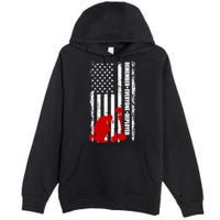 Remember Everyone Deployed Support Our Troops Premium Pullover Hoodie