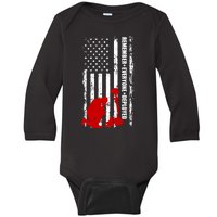 Remember Everyone Deployed Support Our Troops Baby Long Sleeve Bodysuit