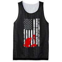 Remember Everyone Deployed Support Our Troops Mesh Reversible Basketball Jersey Tank
