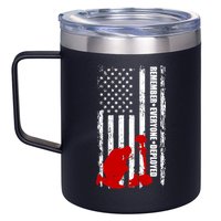 Remember Everyone Deployed Support Our Troops 12oz Stainless Steel Coffee Mug