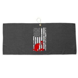 Remember Everyone Deployed Support Our Troops Large Microfiber Waffle Golf Towel