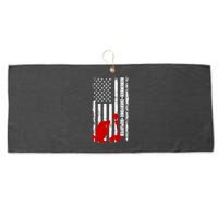 Remember Everyone Deployed Support Our Troops Large Microfiber Waffle Golf Towel