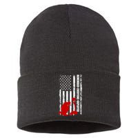 Remember Everyone Deployed Support Our Troops Sustainable Knit Beanie