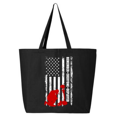Remember Everyone Deployed Support Our Troops 25L Jumbo Tote