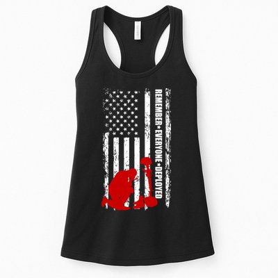 Remember Everyone Deployed Support Our Troops Womens Tank Top