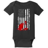 Remember Everyone Deployed Support Our Troops Baby Bodysuit