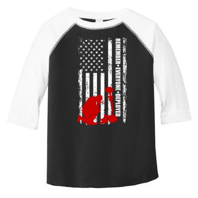 Remember Everyone Deployed Support Our Troops Toddler Fine Jersey T-Shirt