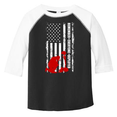 Remember Everyone Deployed Support Our Troops Toddler Fine Jersey T-Shirt