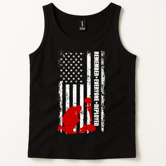 Remember Everyone Deployed Support Our Troops Tank Top