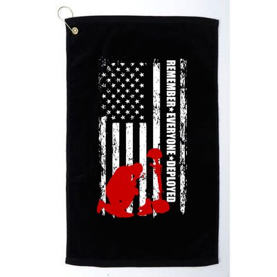 Remember Everyone Deployed Support Our Troops Golf Towel