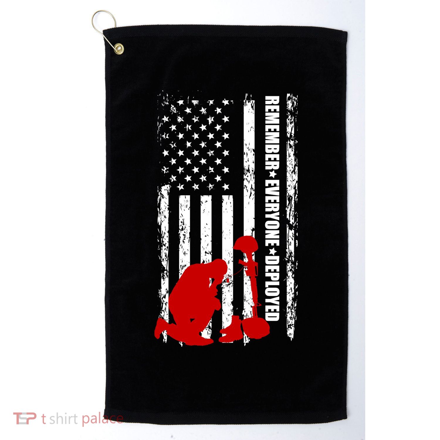 Remember Everyone Deployed Support Our Troops Golf Towel