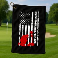 Remember Everyone Deployed Support Our Troops Golf Towel
