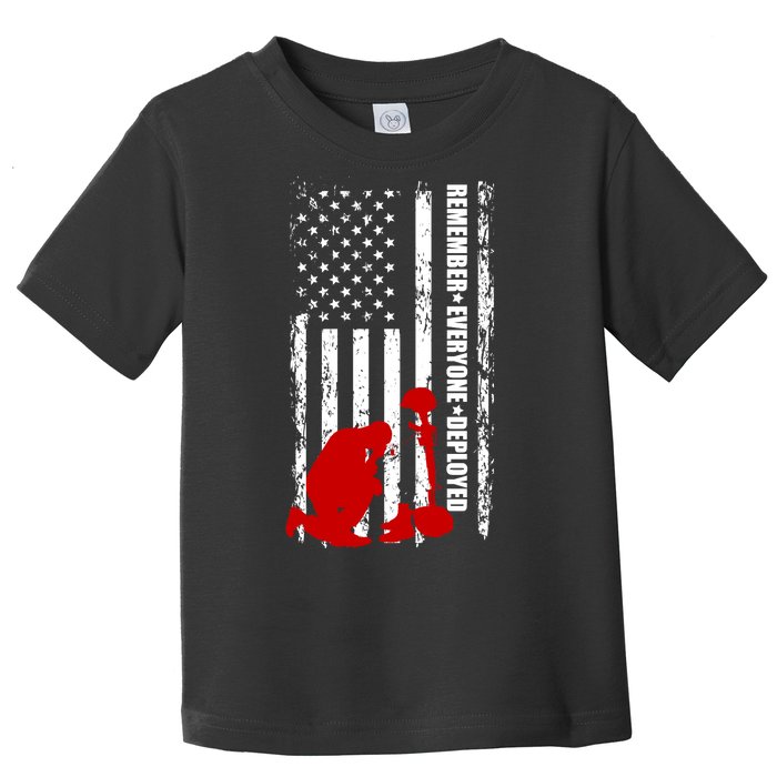 Remember Everyone Deployed Support Our Troops Toddler T-Shirt