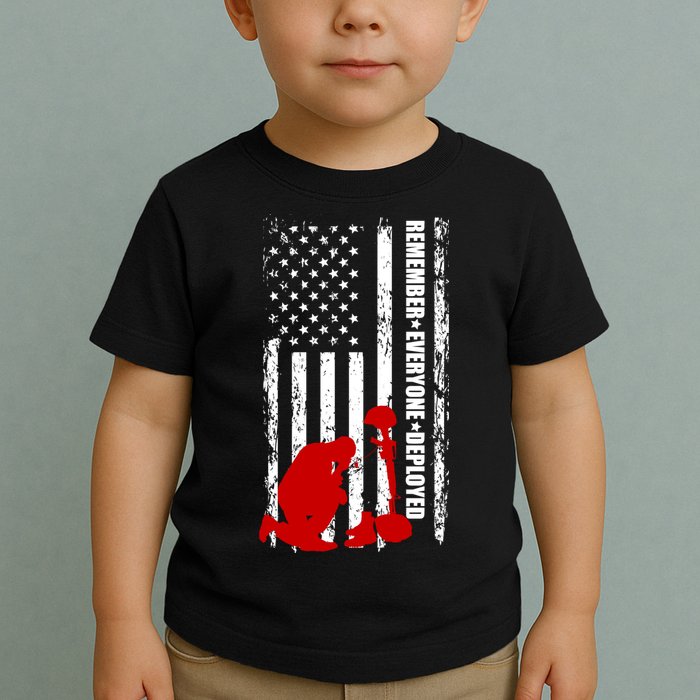 Remember Everyone Deployed Support Our Troops Toddler T-Shirt