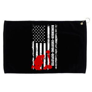 Remember Everyone Deployed Support Our Troops Grommeted Golf Towel