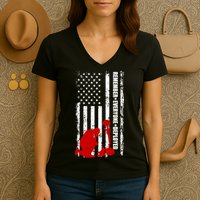 Remember Everyone Deployed Support Our Troops Women's V-Neck T-Shirt