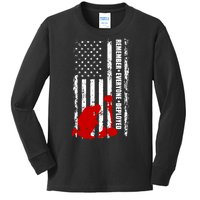 Remember Everyone Deployed Support Our Troops Kids Long Sleeve Shirt