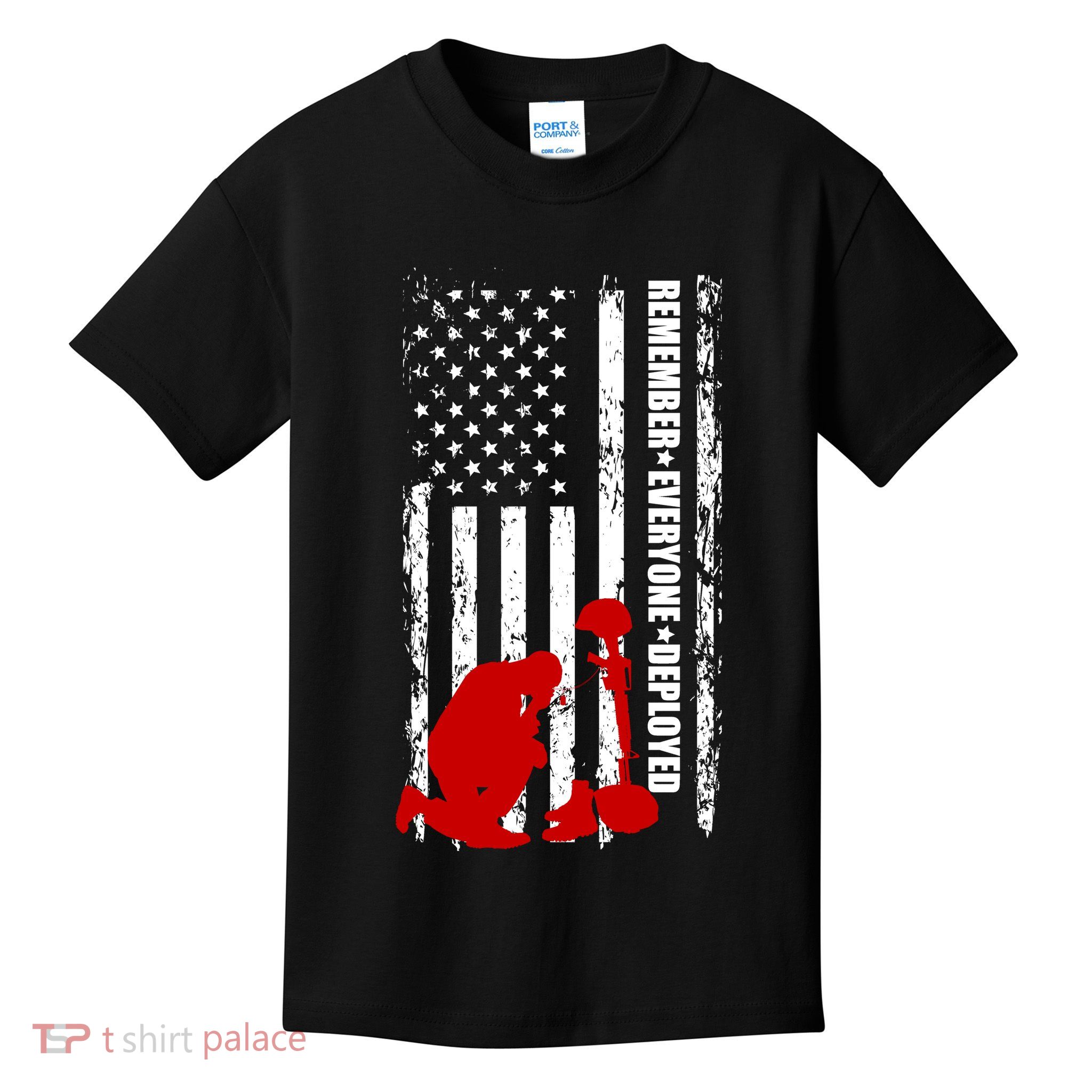 Remember Everyone Deployed Support Our Troops Kids T-Shirt