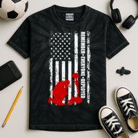Remember Everyone Deployed Support Our Troops Kids Tie-Dye T-Shirt