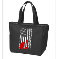 Remember Everyone Deployed Support Our Troops Zip Tote Bag