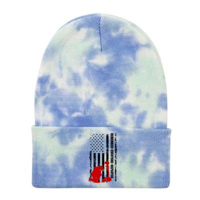 Remember Everyone Deployed Support Our Troops Tie Dye 12in Knit Beanie