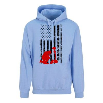 Remember Everyone Deployed Support Our Troops Unisex Surf Hoodie