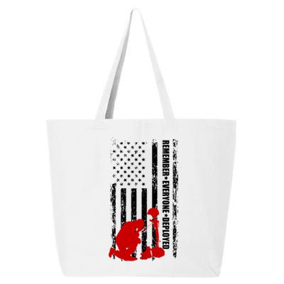 Remember Everyone Deployed Support Our Troops 25L Jumbo Tote