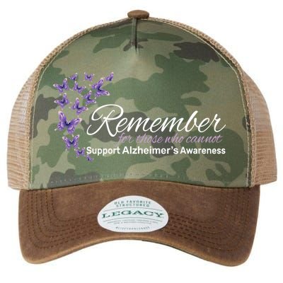 Remember For Those Who Cannot Alzheimers Awareness Legacy Tie Dye Trucker Hat