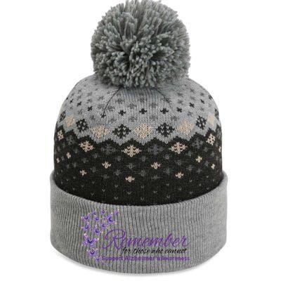 Remember For Those Who Cannot Alzheimers Awareness The Baniff Cuffed Pom Beanie