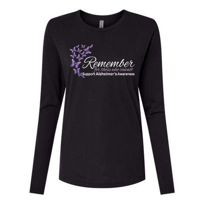 Remember For Those Who Cannot Alzheimers Awareness Womens Cotton Relaxed Long Sleeve T-Shirt